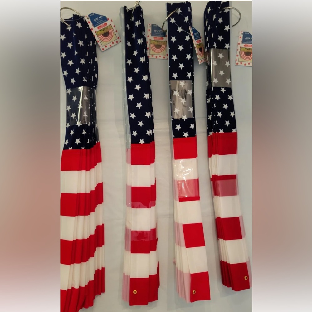 4x Hobby Lobby Flag Bunting 24” X 48” July 4th Patriotic Decor Americana